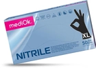Перчатки нитриловые неопудренные, черные, размер XL, MediOk (100 шт) - изображение 1