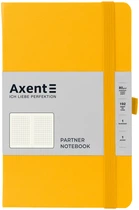 Нотатник Axent Partner 125x195 мм 96 аркушів у клітинку Жовтий (8201-08-А)