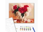 Картина по номерам Красно-белые пионы и вишни, Brushme (40х50 см), BS8082
