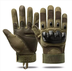 Тактичні рукавички touchscreen для військових Combat Touch Хакі M - зображення 1
