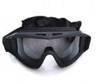 Очки тактические маска со сменными линзами Combat GoogleTac Черный - изображение 3