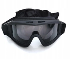 Очки тактические маска со сменными линзами Combat GoogleTac Черный - изображение 6