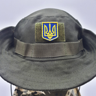Шеврон патч герб України 3*4 см, нашивка з липучкою, шеврон із вишивкою тризуб - зображення 7