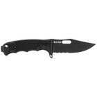 Нож SOG SEAL FX SERRATED Black нескладной, тактический (SOG 17-21-01-57) - изображение 4