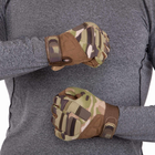 Рукавички тактичні із закритими пальцями Zelart 8799 розмір XL Camouflage Multicam - зображення 4