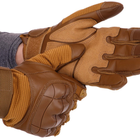 Перчатки тактические с закрытыми пальцами Zelart 8797 размер L Khaki - изображение 4