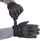 Тактичні рукавички із закритими пальцями Zelart Military Rangers 9879 розмір XL Black - зображення 2