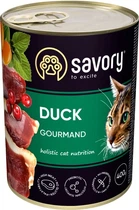 Влажный корм Savory Cat Can Adult С уткой 400 г