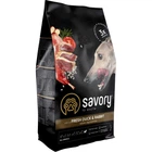 Сухий корм для собак всіх порід Savory зі свіжим м'ясом качки та кроликом