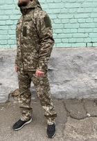 Куртка військова тактична утеплена Софтшелл Піксель (-30С) 44-46 - зображення 6