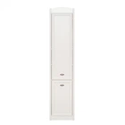 Пенал Салерно REG2DP/ 465*385*2200 (двухдверный) из ДСП цвет Белый Gerbor Holding