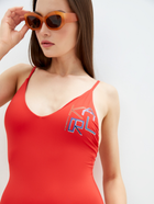 Strój kąpielowy jednoczęściowy damski Karl Lagerfeld KL21WOP04 L Czerwony (8051884141251) - obraz 3