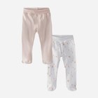 Повзунки для новонароджених 5.10.15 Underwear 6W4104 56 см 2 шт Рожевий/Білий (5901463119627) - зображення 1