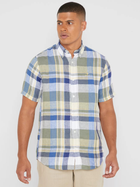 Сорочка GANT Linen Madras Reg 3013621 S Sunlight (7325705716265)