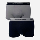 Figi-szorty Emporio Armani CC717-111210 L 2 szt Szary/Granatowy (8033921434519)