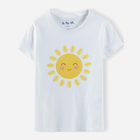 Дитяча футболка для дівчинки 5.10.15 Sunset Safari 3I4049 128 см Бежева (5902361964135) - зображення 1