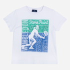 T-shirt chłopięcy Chicco 090.06978-035 104 cm Biały/Zielony (8054707705173) - obraz 1
