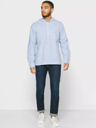Bluza męska z kapturem GANT Gbpord Stripe Pop Reg Hood 3013124 XL Niebieska (7325705704606) - obraz 4