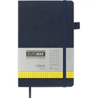 Книга записная Buromax Primo 125x195 мм 96 листов в клетку обложка из искусственной кожи Синяя (BM.291161-02)