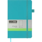 Книга записная Buromax Etalon 125x195 мм 96 листов без линовки обложка из искусственной кожи Бирюзовая (BM.291060-06)