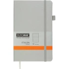 Книга записная Buromax Etalon 125x195 мм 96 листов в линию обложка из искусственной кожи Серебряная (BM.291260-24)