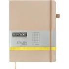 Книга записная Buromax Etalon 190x250 мм 96 листов в клетку обложка из искусственной кожи Золотая (BM.292160-23)
