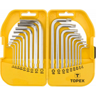 Набір інструментів Topex ключі шестигранні HEX ​​та Torx, набір 18 шт.*1 уп. (35D952)