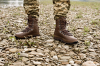 Берцы военные для мокрой погоды. Мужские тактические лёгкие боевые ботинки ALTBERG WARRIOR AQUA 41 коричневые - изображение 13