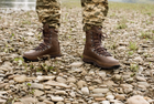 Берцы военные для мокрой погоды. Мужские тактические лёгкие боевые ботинки ALTBERG WARRIOR AQUA 39 коричневые - изображение 12