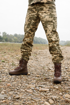 Берцы военные для мокрой погоды. Мужские тактические лёгкие боевые ботинки ALTBERG WARRIOR AQUA 47 коричневые - изображение 2