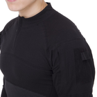 Чоловіча тактична сорочка чорна з довгим рукавом ZEPMA Поліестер Бавовна (TY-7492) XXL - зображення 5