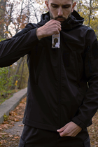 Тактична тепла куртка Soft Shell чорна Logos 4631-07 3XL - зображення 5