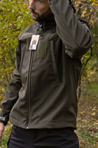 Тактическая куртка теплая Soft Shell хаки Logos 4585-07 XL - изображение 3