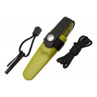 Нож Morakniv Eldris 1.0 Colour Green нержавеющая сталь + огниво, паракорд и застёжка - изображение 4