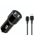 Автомобильное зарядное устройство XO TZ09 Car Charger Set Type-C Black (6920680873500)