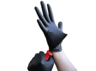 Нітрилові рукавички Medicom SafeTouch Advanced без пудри текстуровані розмір L 100 шт. Чорні (5.0 г) - зображення 3