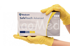 Нітрилові рукавички Medicom SafeTouch® Advanced Yellow без пудри текстуровані розмір XS 100 шт. Жовті (3.8 г) - зображення 1