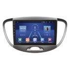 Штатная магнитола Lesko для Hyundai i10 I 2007-2013 экран 9" 6/128Gb 4G Wi-Fi GPS Top