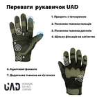 Перчатки тактические полнопалые, сенсорные Prometey UAD Олива L - изображение 3