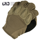 Перчатки тактические полнопалые, сенсорные c защитой Atlant UAD Койот L - изображение 4
