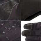 Тактические перчатки зимние военные, армейские зимние перчатки ВСУ черные размер XL - изображение 2