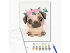 Картина за номерами Милий мопс, Brushme (30х40 см)