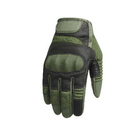 Перчатки тактические сенсорные Hard Knuckle Green S - изображение 1