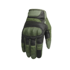 Рукавички тактичні сенсорні Hard Knuckle Green S