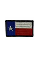 Шеврон на липучке Texas Flag Флаг Техасу 7см х 4см (12064)