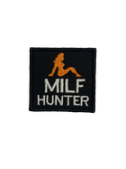 Шеврон на липучці Milf hunter квадрат 5.5см х 5.5см (12028) - зображення 1