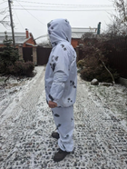Масхалат костюм зимний Военный Дождевик Тактический камуфляж белый - изображение 4
