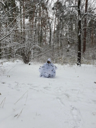 Масхалат зимовий маскувальний плащ Плащ-Намет Військовий Дощовик Пончо білий Тактичний - зображення 5