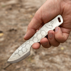 Компактный шейный нож из Нержавеющей Стали TECHNO BEE SSH BPS Knives - Скелетный нож с кожаным футляром - изображение 6