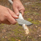 Компактный шейный нож из Нержавеющей Стали TECHNO BEE SSH BPS Knives - Скелетный нож с кожаным футляром - изображение 7
